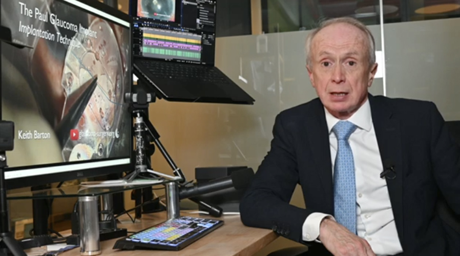 Paul Glaucoma Implant surgical technique demonstration